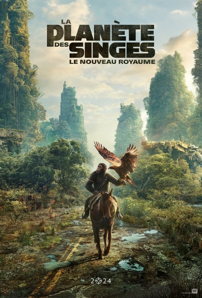 Une affiche et une bande annonce pour La Planète des Singes : Le Nouveau Royaume.